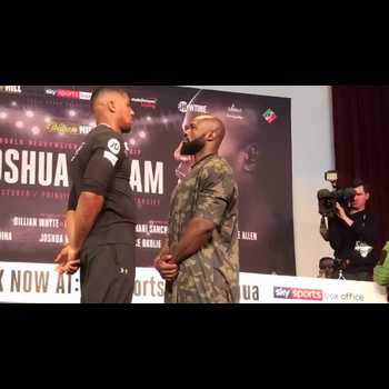 Anthony Joshua x Carlos Takam Face Off