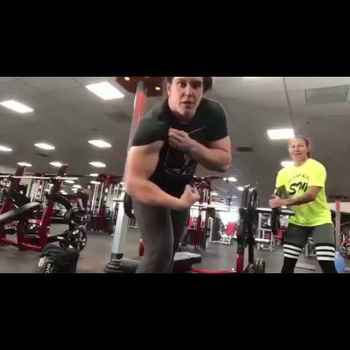 Cris Cyborg Gabi Garcia Bench Pressing