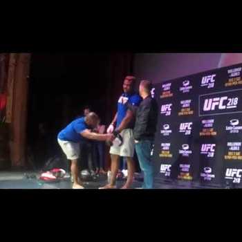 Francis Ngannou Post Open Workout Interview