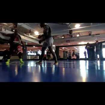 Francis NGannou Training for Alistair Overeem Ahead of UFC 218