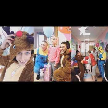 Joanna Jedrzejczyk Visits Childrens Cancer Ward Dressed As Reindeer to Spread Holiday Cheer