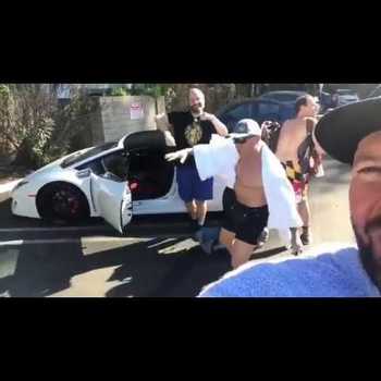 Joe Rogan Twerking in Front of a Lambo with Bert Kreischer Ari Shaffir