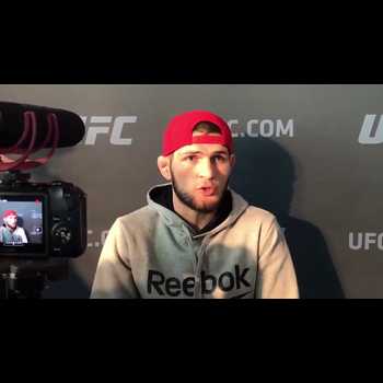 Khabib Nurmagomedov Cant Wait to Enter the Octagon UFC 219
