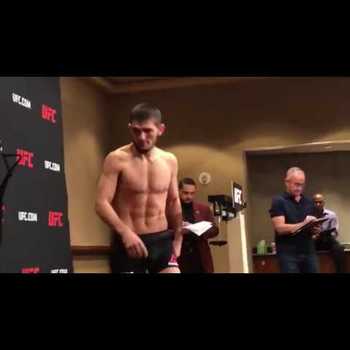 Khabib Nurmagomedov UFC 219 Early Weigh In 