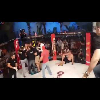 Opponent Saved By Referee From Out of Control Athlete