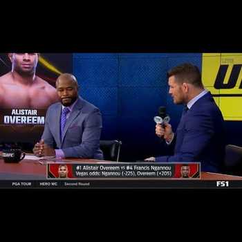 Rashad Evans AMAZING Alistair Overeem Impersonation