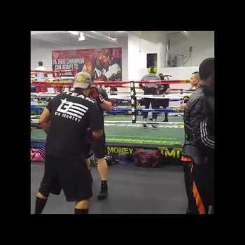 Roy Nelson Training at Mayweathers Gym TMT