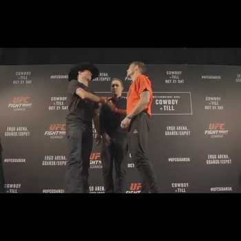 UFC Gdansk Cerrone vs Till Media Day Face Offs