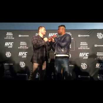 UFC 220 Media Day Face Offs