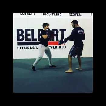Vitor Belforts Son David Belfort Hitting Mitts
