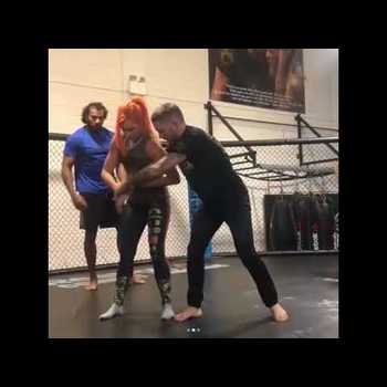 WWE Superstars Jinder Mahal Becky Lynch Training at SBG Where Conor McGregor Trains